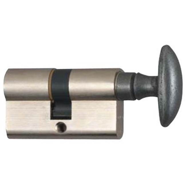 Bouvet Asymmetrical Profile Cylinder - Nickel body with Pewter Turn Piece