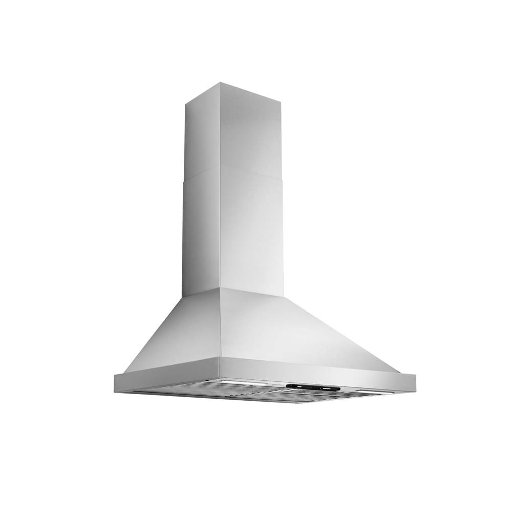 BEST Range Hoods 30-Inch Wall Mount Chimney Hood W/ Smartsense And Voice Control, 650 Max Blower Cfm, Stainless Steel