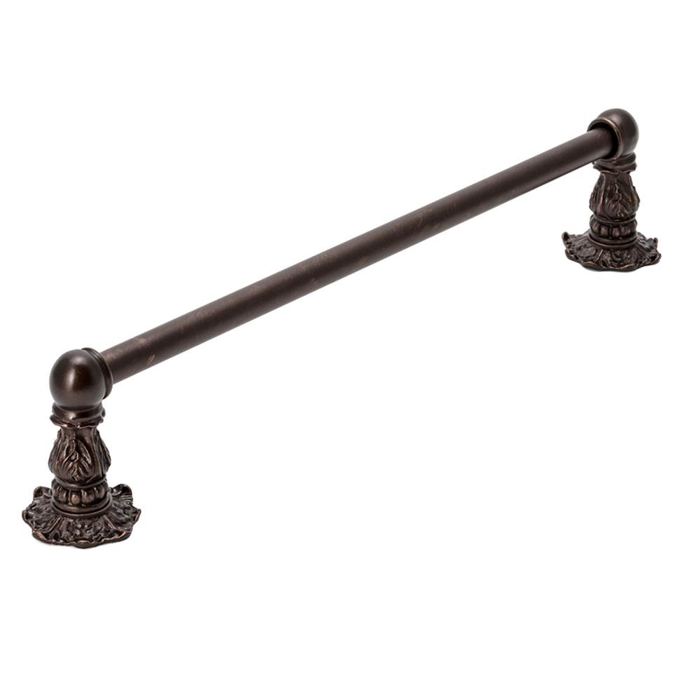 Carpe Diem Hardware Acanthus 36'' O.C. (Approximately) Towel Bar Renaissance Style With 5/8'' Smooth Center