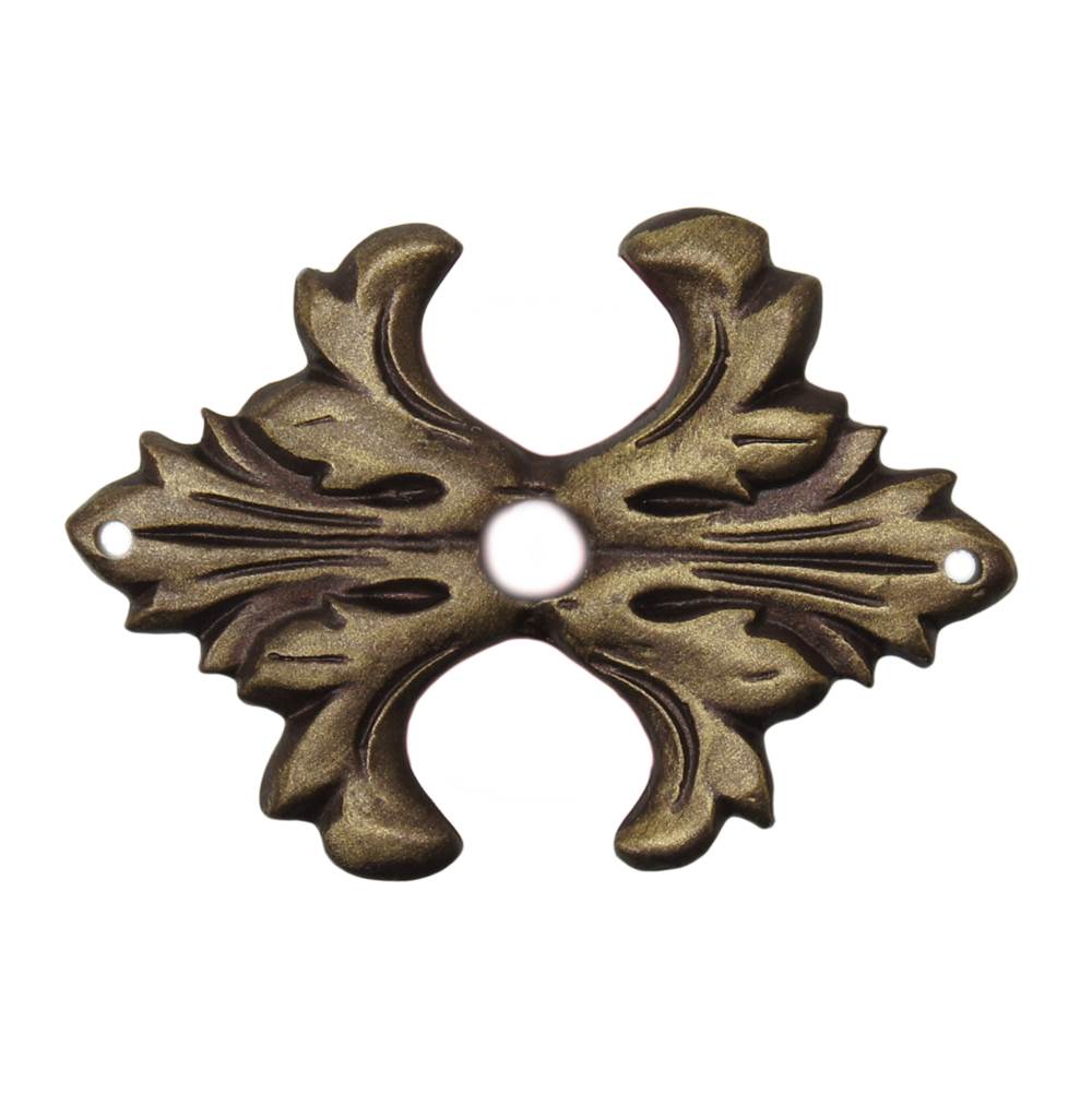 Carpe Diem Hardware Acanthus Medium Escutcheon Renaissance Style In Antique Brass.