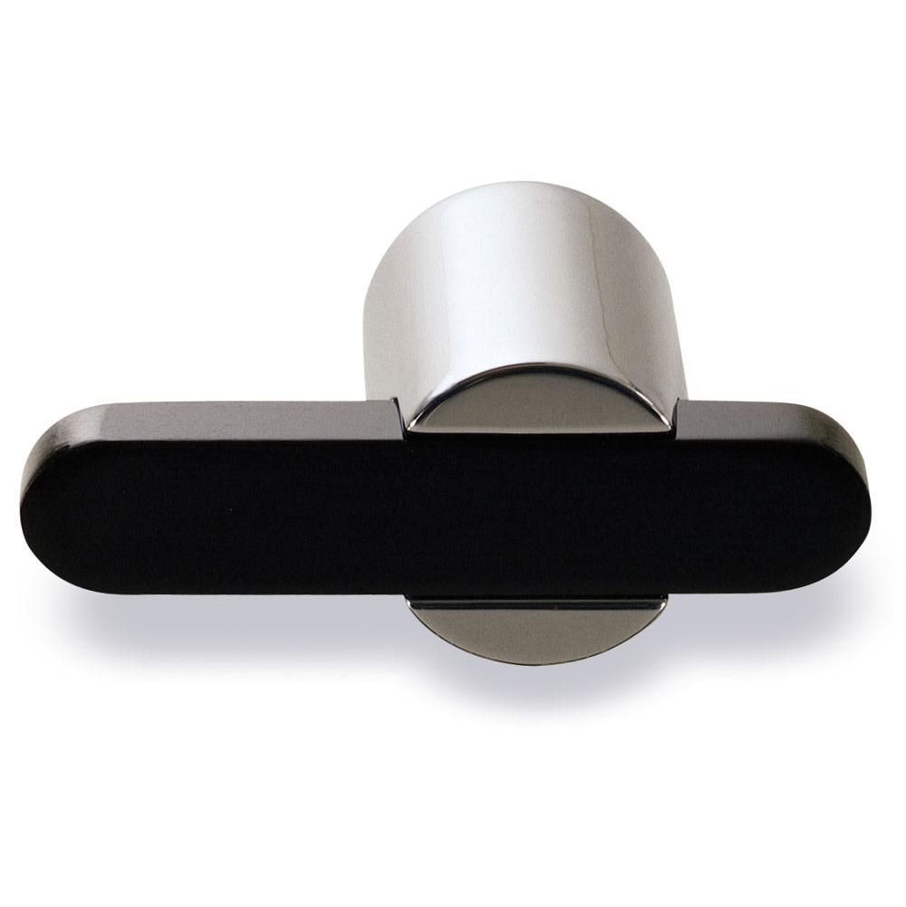 Colonial Bronze T Cabinet Knob Hand Finished in Matte Satin Nickel and Oil Rubbed Bronze