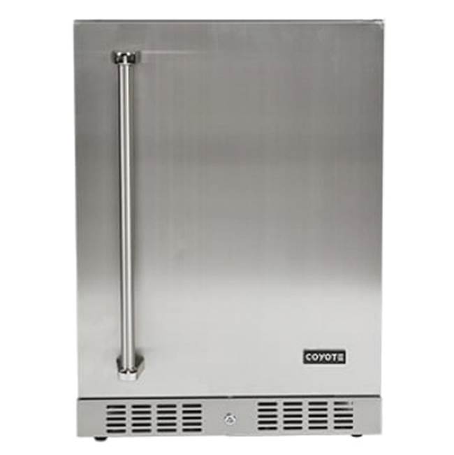 Coyote Outdoor Living 24'' Built-in Outdoor Refrigerator; Hinge on Right Side