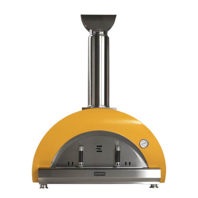 Coyote Outdoor Living 40'' DUOMO Pizza Oven, Ceramic Cooking Bricks, Temps up to 1,000 Degrees - Yellow