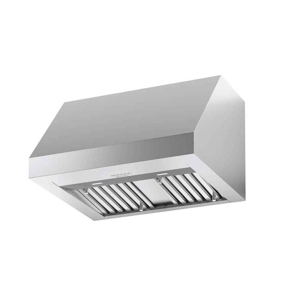 Faber 36'' Wide X 18'' Tall Pro Canopy Wall Hood With Pro Vam Blower (600/395/295) App Enabled
