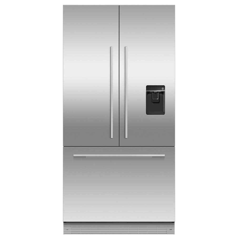 Fisher & Paykel 36'' French Door Refrigerator Freezer, 72'' H, 16.8 cu ft, F&P Stainless Panel Req, Ice & External Water Requires - RD3672AU