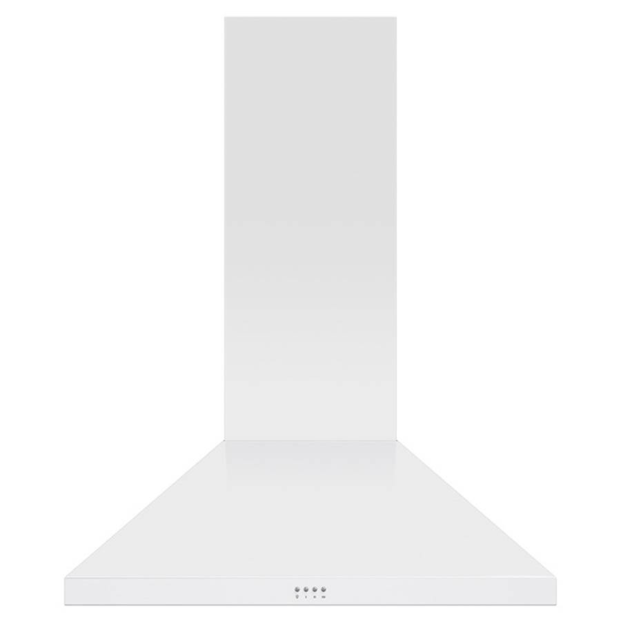 Fisher & Paykel 36'' Pyramid Chimney Wall Hood, 600 CFM, White