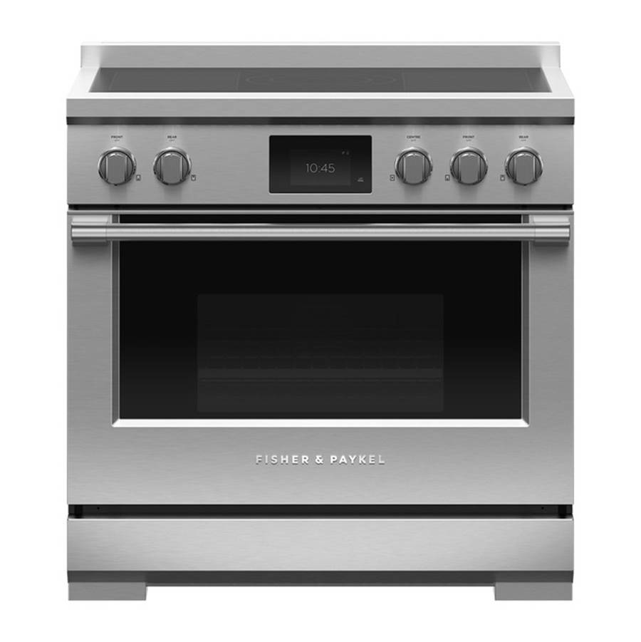 Fisher & Paykel 36'' Professional Induction Range, 5 Zone with SmartZone, Self-cleaning - RIV3-365