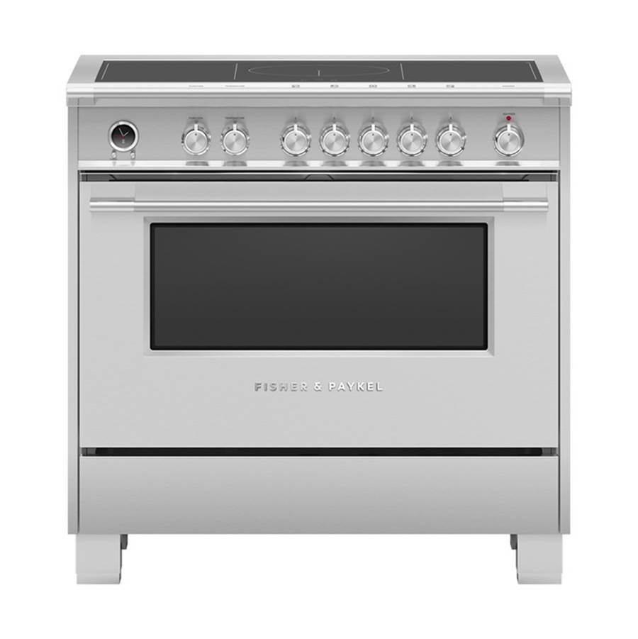 Fisher & Paykel 36'' Classic Induction Range, 5 Zone with SmartZone, Self-cleaning, Stainless Steel - OR36SCI6X1