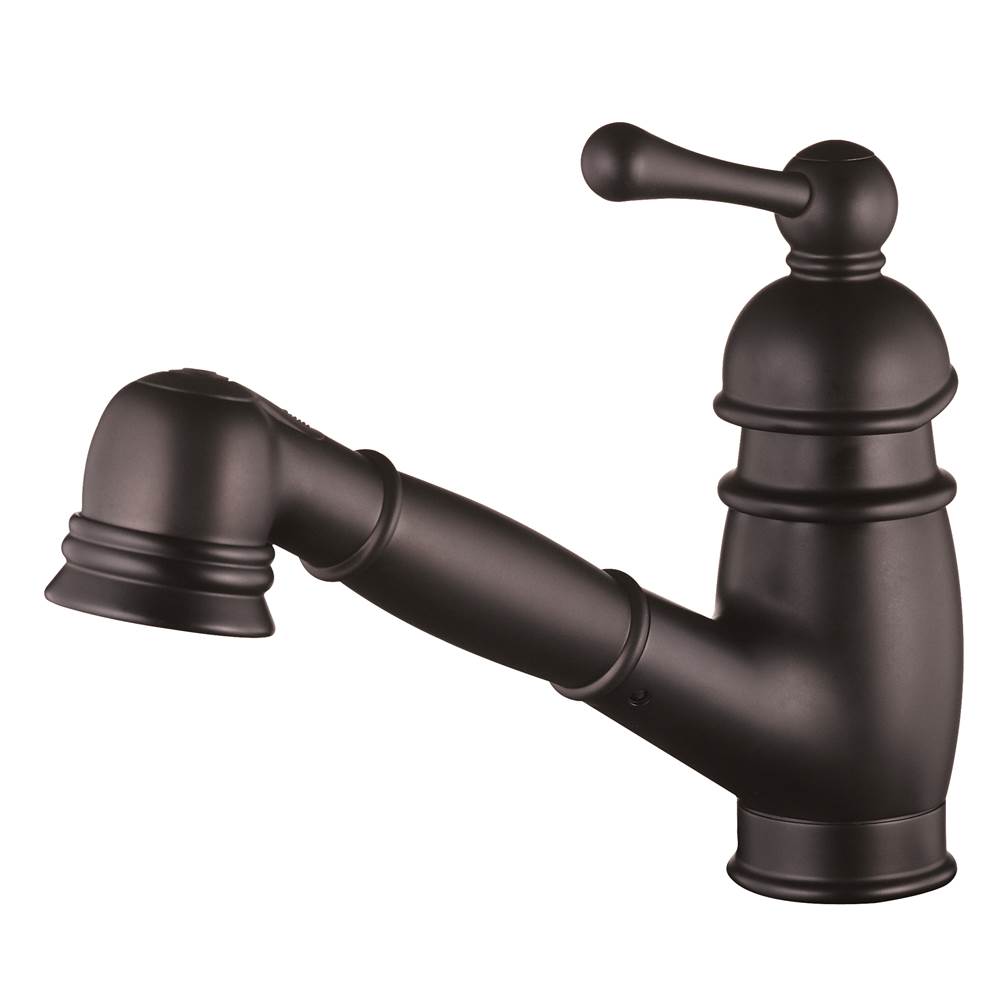 1.75 GPM Danze DA52316754NBS Opulence Pull-Out Kitchen Faucet Spray Head with Check Valve Satin Black 