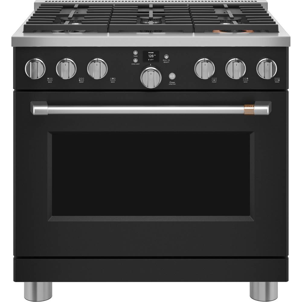 Cafe 36'' Smart Dual-Fuel Commercial-Style Range With 6 Burners (Natural Gas)