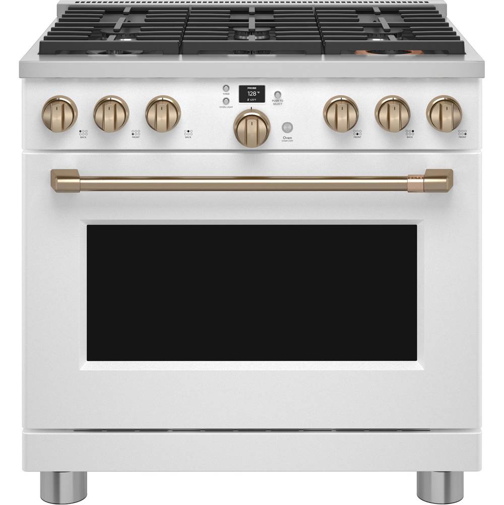 Cafe 36'' Smart Dual-Fuel Commercial-Style Range With 6 Burners (Natural Gas)