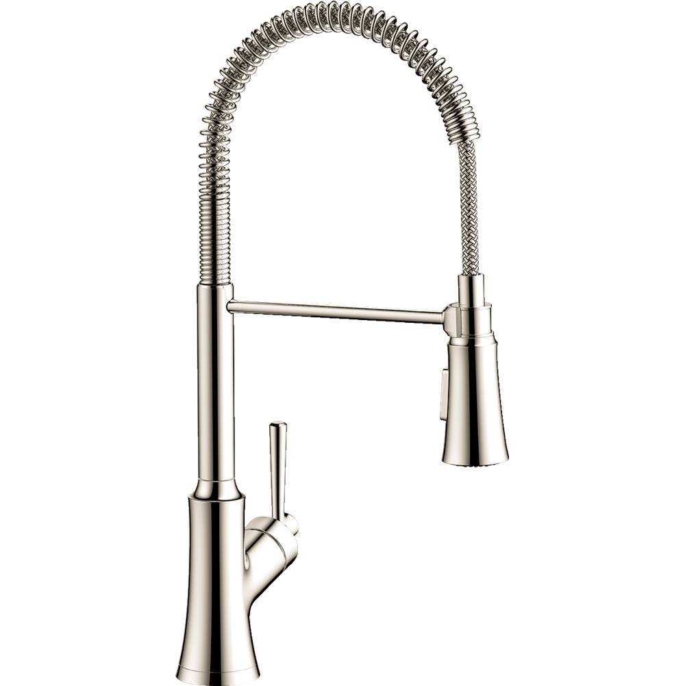 Hansgrohe Joleena Semi-Pro Kitchen Faucet, 2-Spray, 1.75 GPM in Polished Nickel