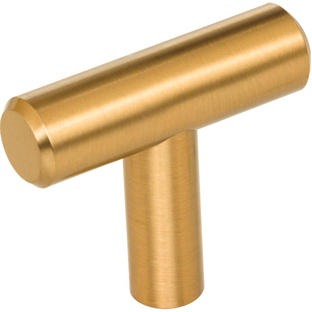 Hardware Resources 1-9/16'' Overall Length Satin Bronze Naples Cabinet ''T'' Knob