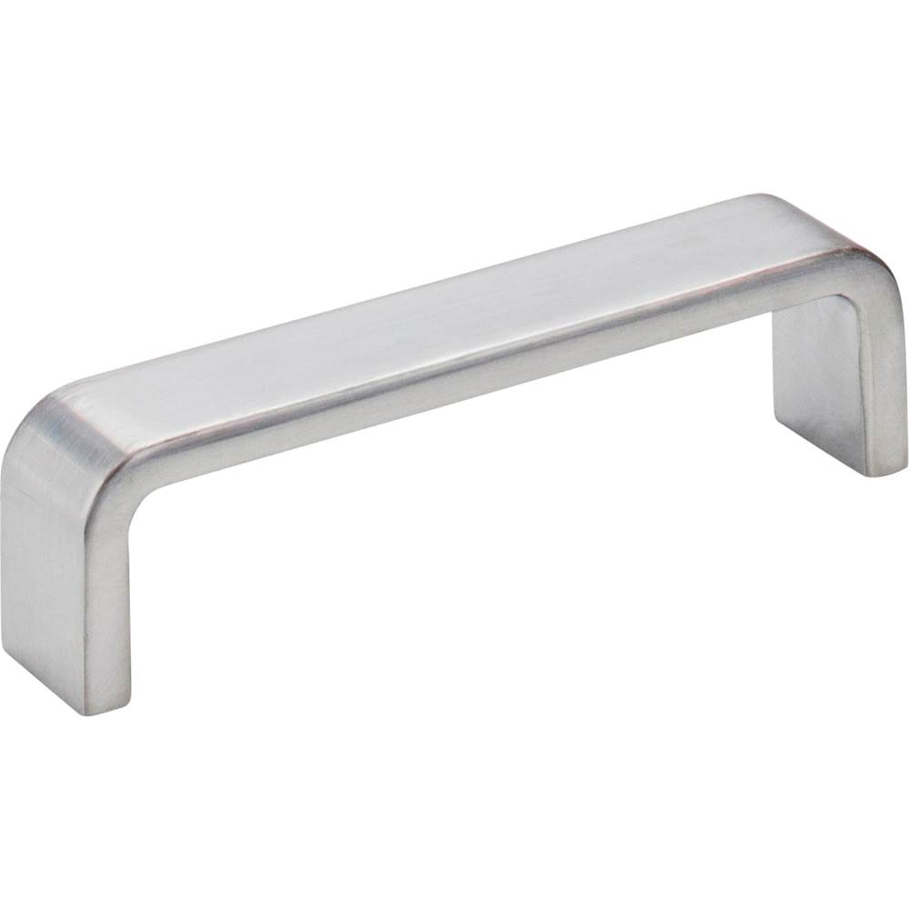 Hardware Resources 96 mm Center-to-Center Brushed Chrome Square Asher Cabinet Pull