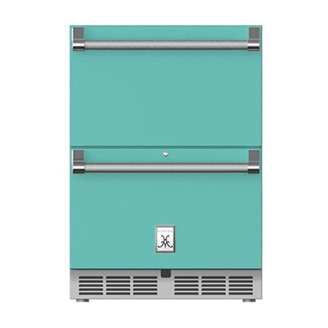 Hestan 24'' Refrigerator Drawer (Upper) and Freezer Drawer (Bottom), with Lock