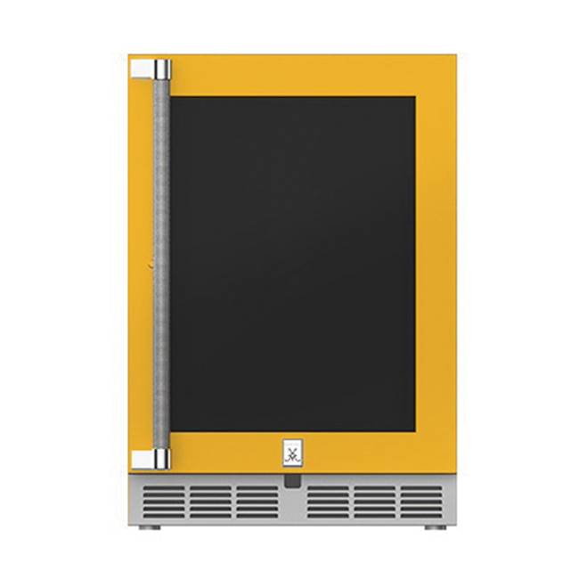 Hestan 24'' Refrigerator, Glass Door, with Lock, Right Hinged