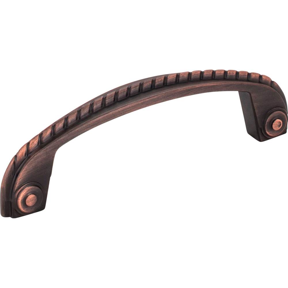 Jeffrey Alexander 96 mm Center-to-Center Brushed Oil Rubbed Bronze Rope Rhodes Cabinet Pull