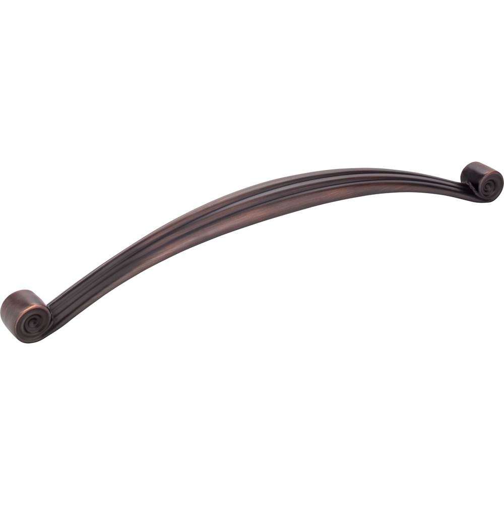 Jeffrey Alexander 12'' Center-to-Center Brushed Oil Rubbed Bronze Lille Appliance Handle