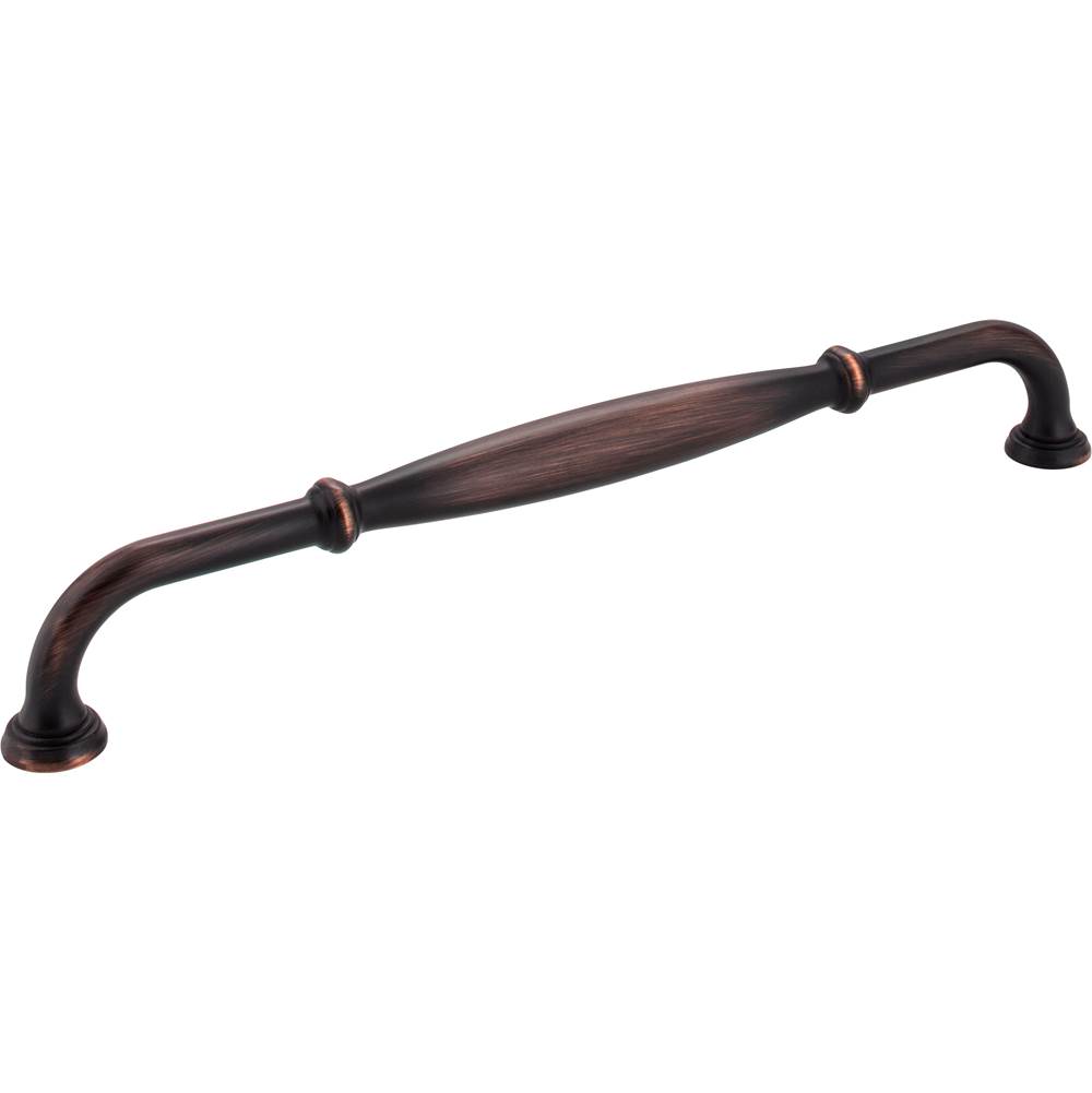 Jeffrey Alexander 12'' Center-to-Center Brushed Oil Rubbed Bronze Tiffany Appliance Handle