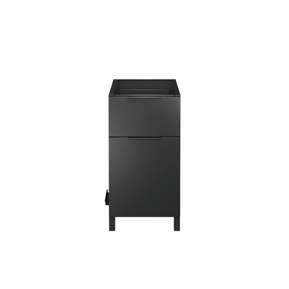 Home Refinements by Julien Essence Self-Standing Recycle Cabinet, Onyx, 18'' X 34,625'' X 24''