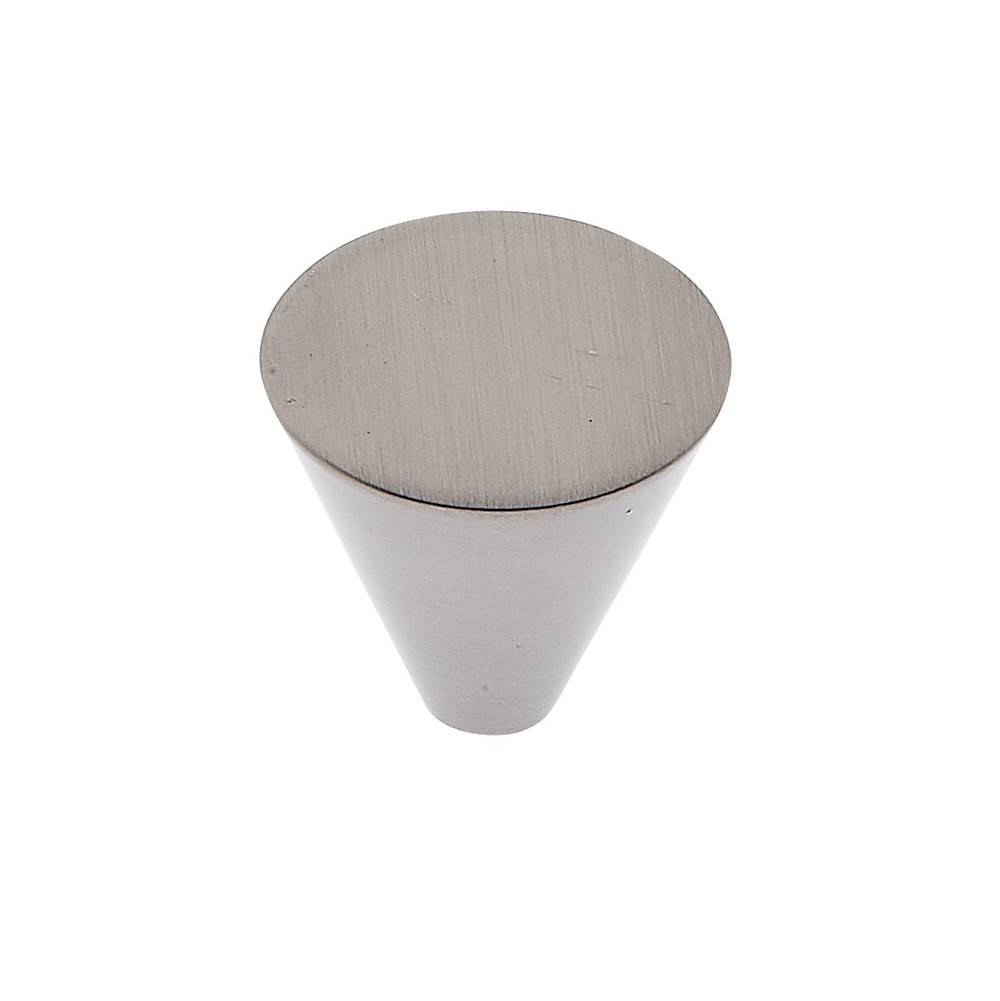 JVJ Hardware Aster Collection Satin Nickel Finish 32 mm Conical Knob, Composition Zamac