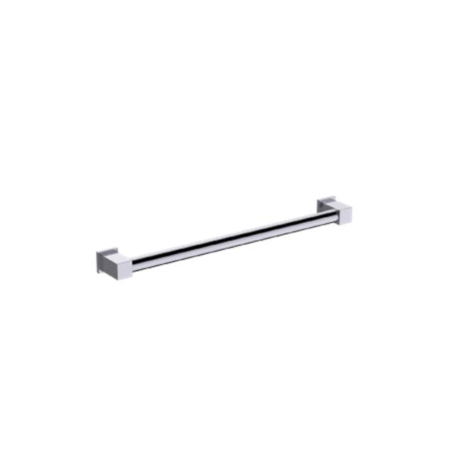 Kartners 9800 Series  24-inch Round Grab Bar with Square Ends-Titanium