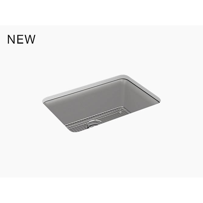 Kohler Cairn® 27-1/2'' x 18-5/16'' x 9-1/2'' Neoroc® undermount single-bowl kitchen sink with rack