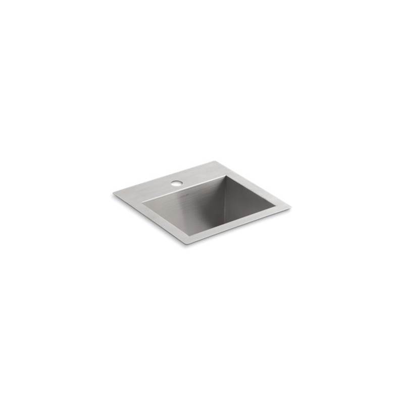 Kohler Vault™ 15'' x 15'' x 9-5/16'' Top-mount/undermount bar sink with single faucet hole