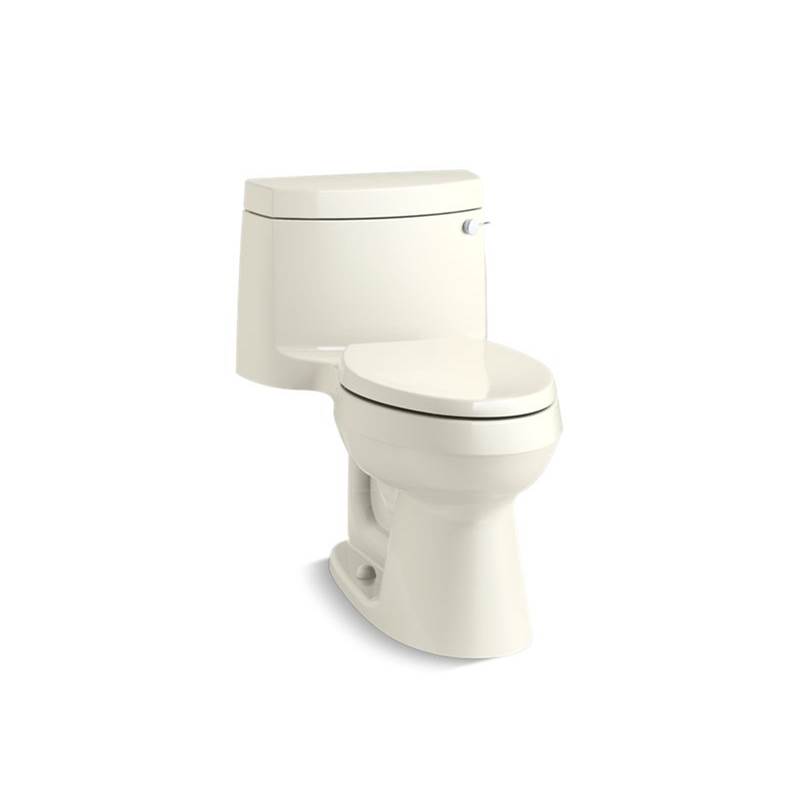Kohler Cimarron® Comfort Height® One-piece elongated 1.28 gpf chair height toilet with right-hand trip lever, and Quiet-Close™ seat