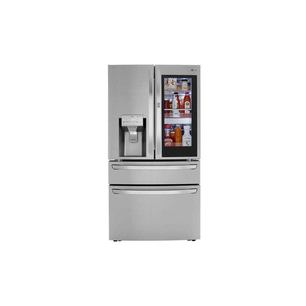 LG Appliances 23 cu.ft. 4-Door French Door, Counter Depth, InstaView Door-in-Door, Fully Convertible Drawer, PrintProof Stainless Steel