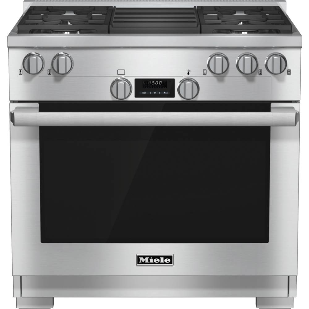 Miele HR 1135-1 G - 36'' Gas Range DirectSelect M-Pro Grill