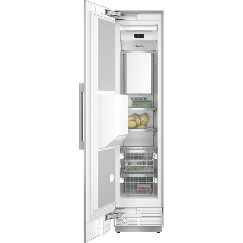 Miele F 2472 SF - 18'' MasterCool All Freezer (Clean Touch Steel) Exterior Dispenser LH