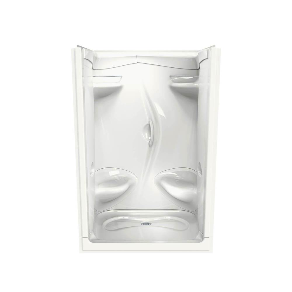 Maax Stamina 48-II 51 x 36 Acrylic Alcove Center Drain Two-Piece Shower in White