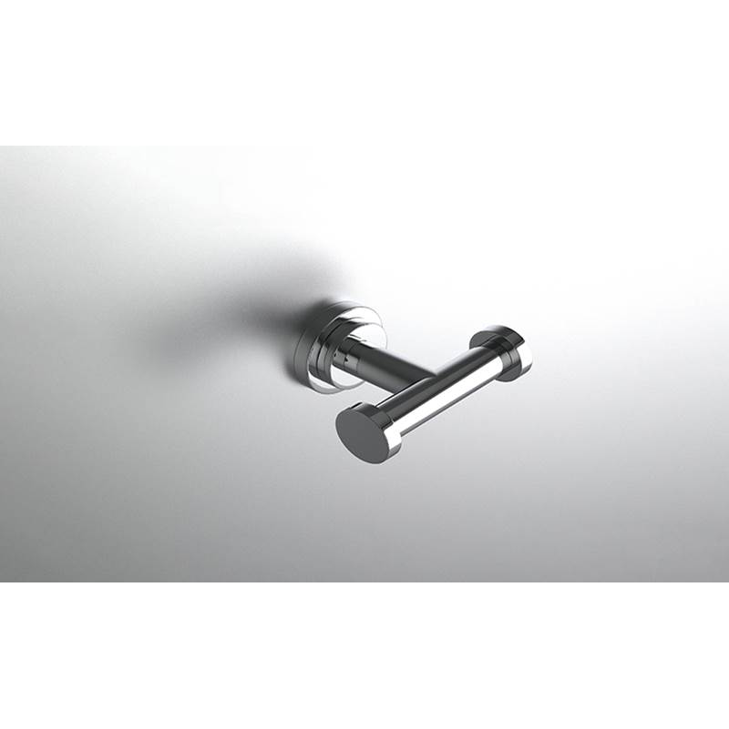 Neelnox Collection Form Classic Robe Hook Double Finish: Polished Rose Gold