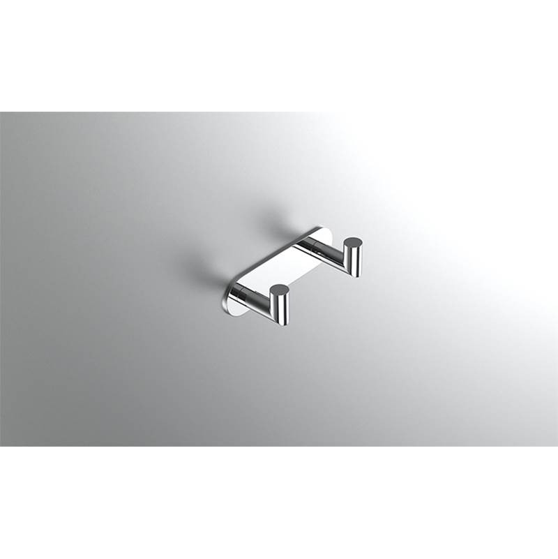 Neelnox Collection Form Moderne Robe Hook Double Finish: Brushed Bronze