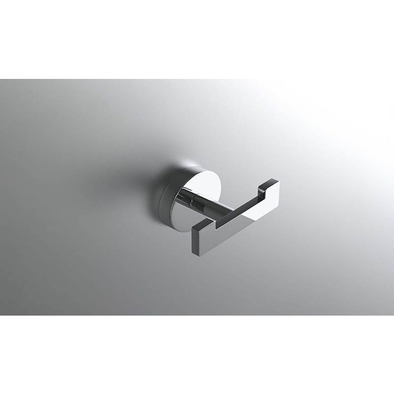 Neelnox Collection Forest Robe Hook Double Finish: Polished Black