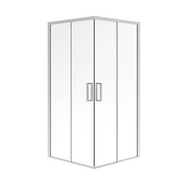Neptune Entrepreneur SELLA 3636 6mm sliding shower door, Chrome/Clear