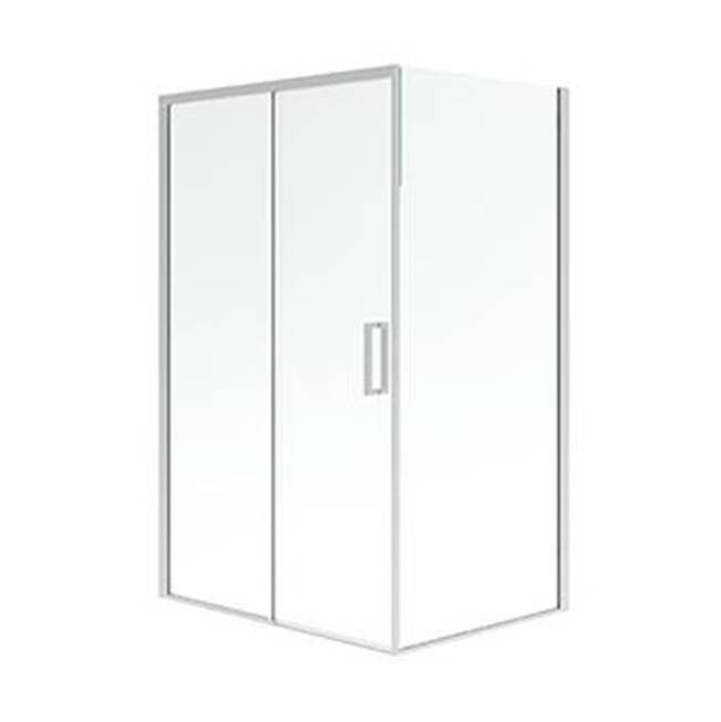 Neptune Entrepreneur SELLA 3648 6mm sliding shower door, Chrome/Clear
