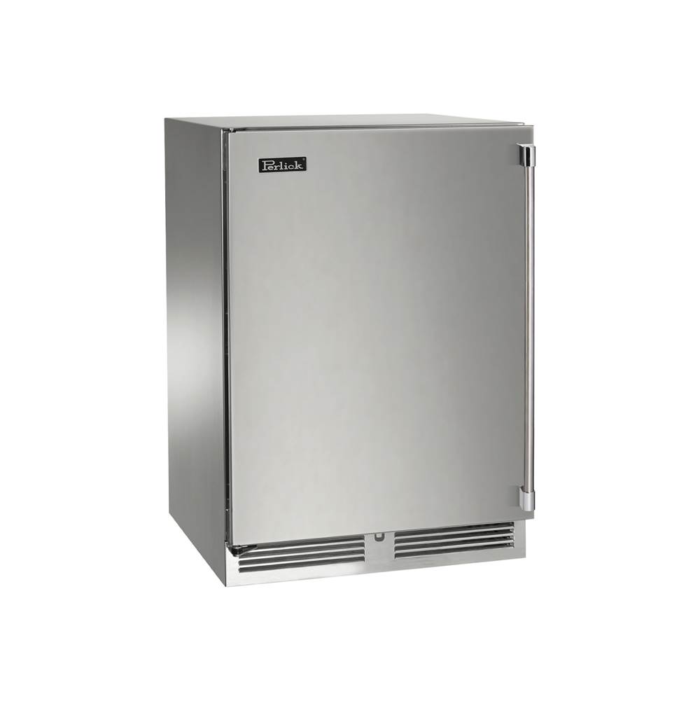 Perlick 24'' Signature Series Outdoor Freezer with Fully Integrated Panel-Ready Solid Door, Hinge Left - Must Order Lock Kit 67440L or 67440R for Lock Option