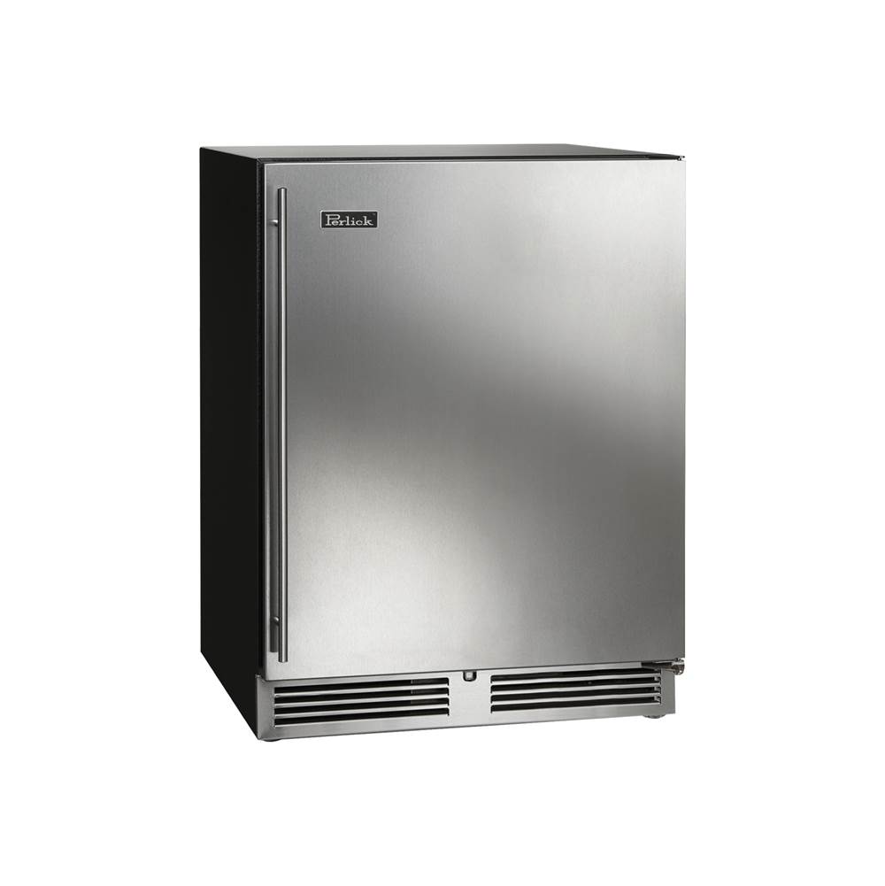 Perlick 24'' ADA-Compliant Indoor Beverage Center with Fully Integrated Panel Ready Glass Door, Hinge Right, with Lock