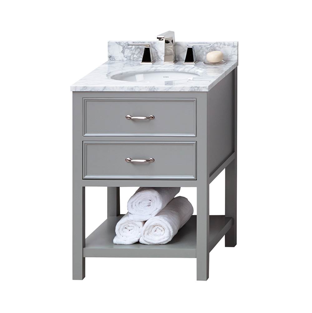 Ronbow 24'' Newcastle Bathroom Vanity Cabinet Base in Empire Gray