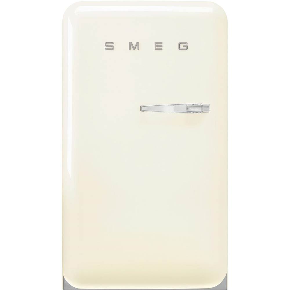 Smeg USA FAB10 Retro 22'' Refrigerator w/Freezer Compartment. Cream. Left Hinge
