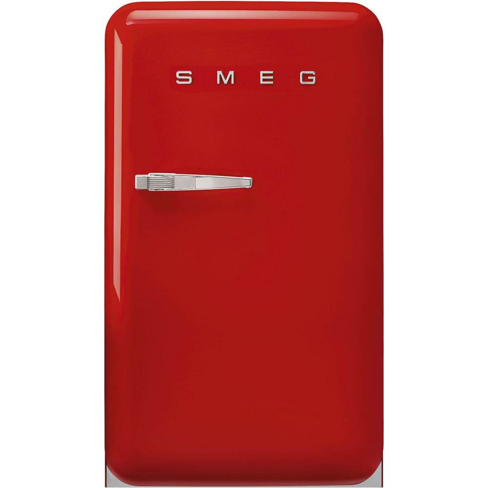 Smeg USA FAB10 Retro 22'' Refrigerator w/Freezer Compartment. Red. Right Hinge ONLY
