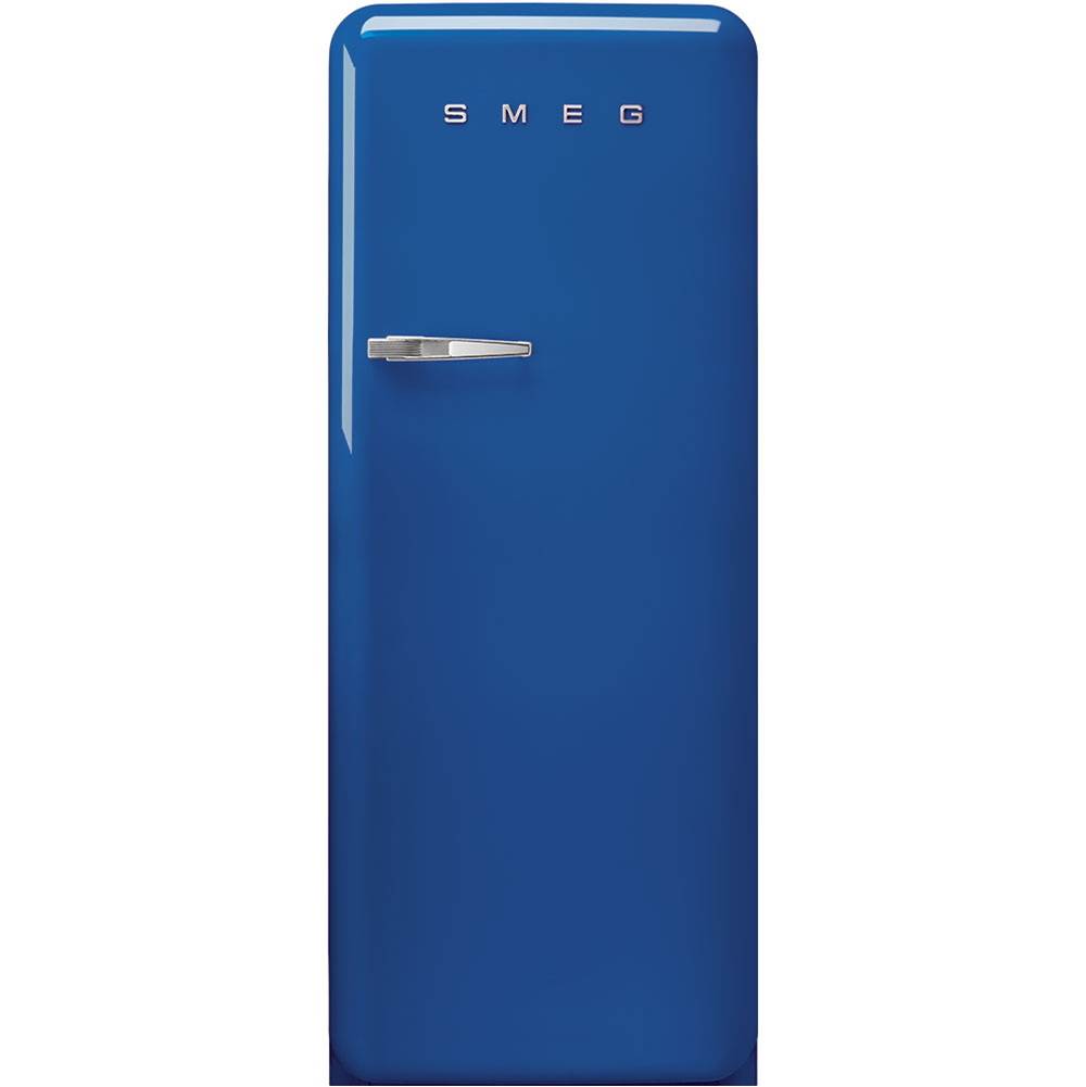 Smeg USA Fab28 Retro 60 cm Refrigerator with Freezer Compartment. Blue. Right Hinge
