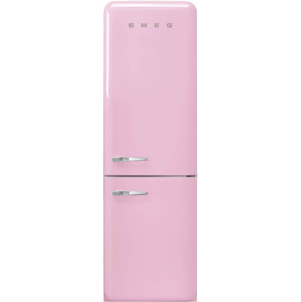 Smeg USA Fab32 Retro 60 cm Refrigerator with Bottom-Freezer. Pink. Right Hinge