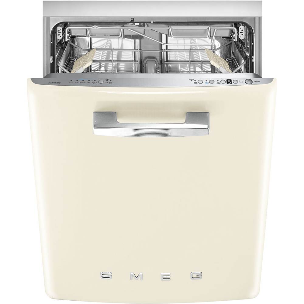 Smeg USA Retro 24'' Dishwasher with Flexiduo. (10 plus Programs, Planetarium Wash). Cream
