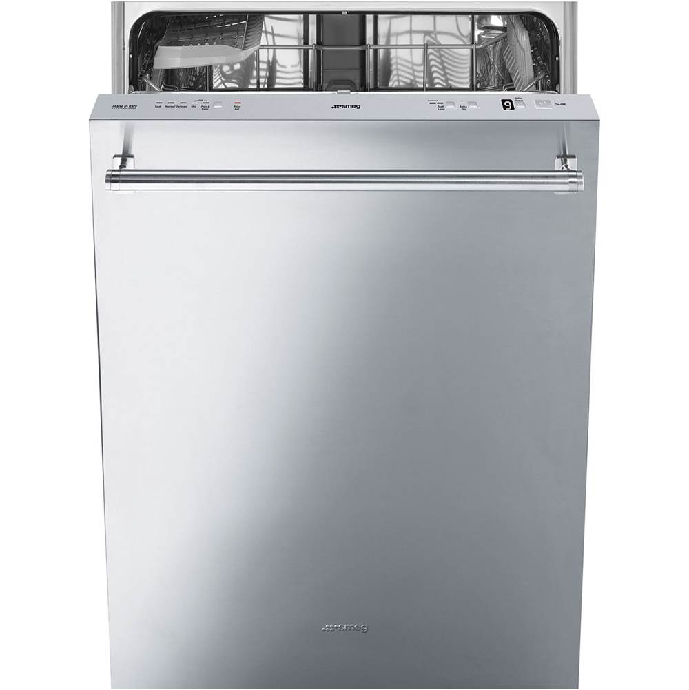 Smeg USA 24'' Classic Series Dishwasher (5 Programs, Standard Wash). Stainless Steel