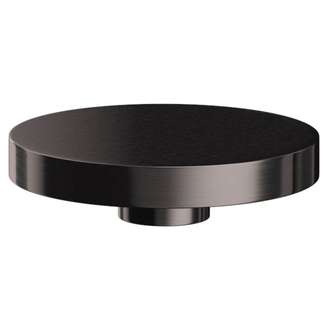 The Galley Ideal Hole Cover in PVD Satin Black Stainless Steel