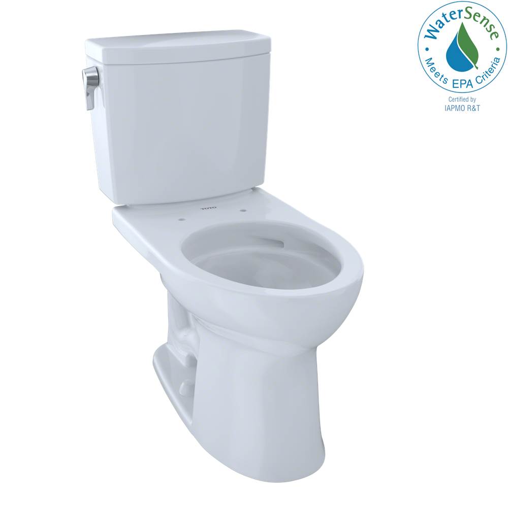 TOTO Toto® Drake® II 1G® Two-Piece Elongated 1.0 Gpf Universal Height Toilet With Cefiontect, Cotton White