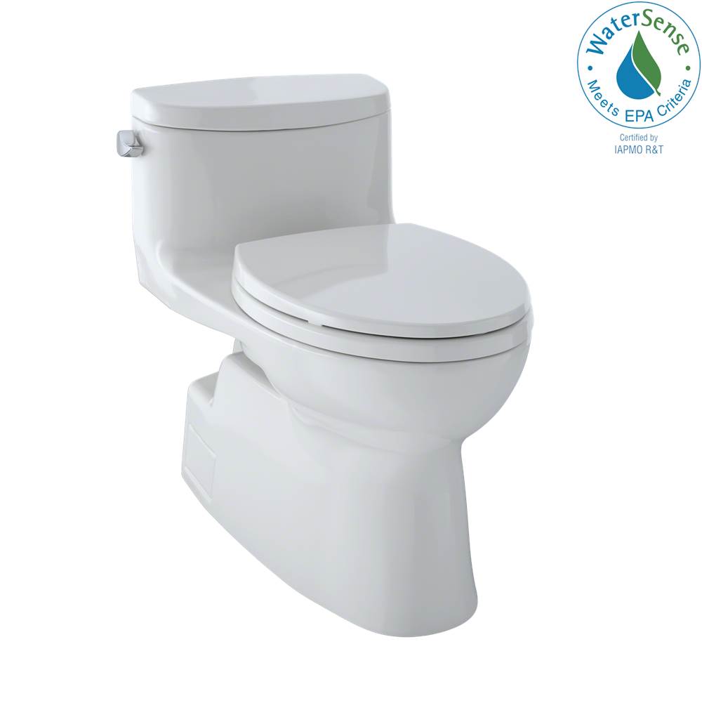 TOTO Carolina® II One-Piece Elongated 1.28 GPF Universal Height Skirted Toilet with CEFIONTECT, Colonial White